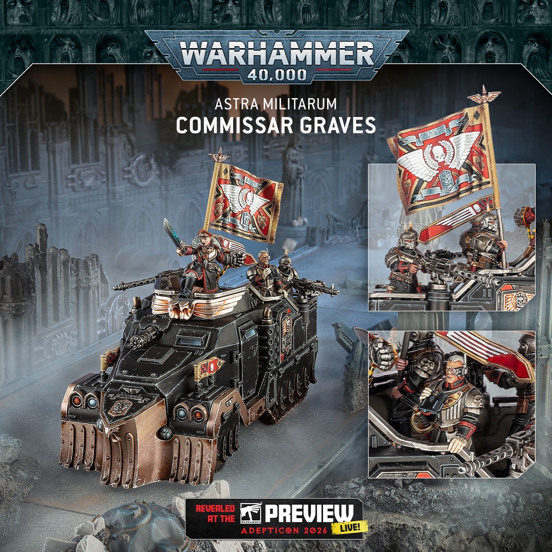 Commissar Graves Mounted - Warhammer 40K