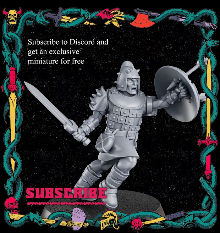 Free Discord Miniature - Warpland - Taiga Miniatures