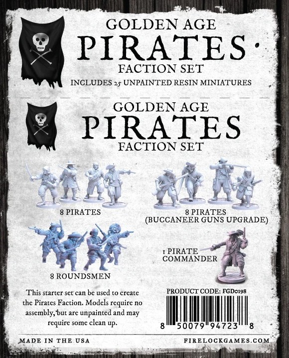 Golden Age Pirates Faction Set - Firelock Games