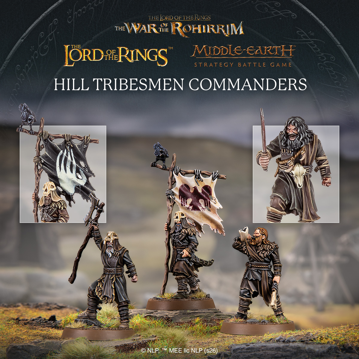 Hill Tribesmen Commanders - Middle-earth Strategy Battle Game
