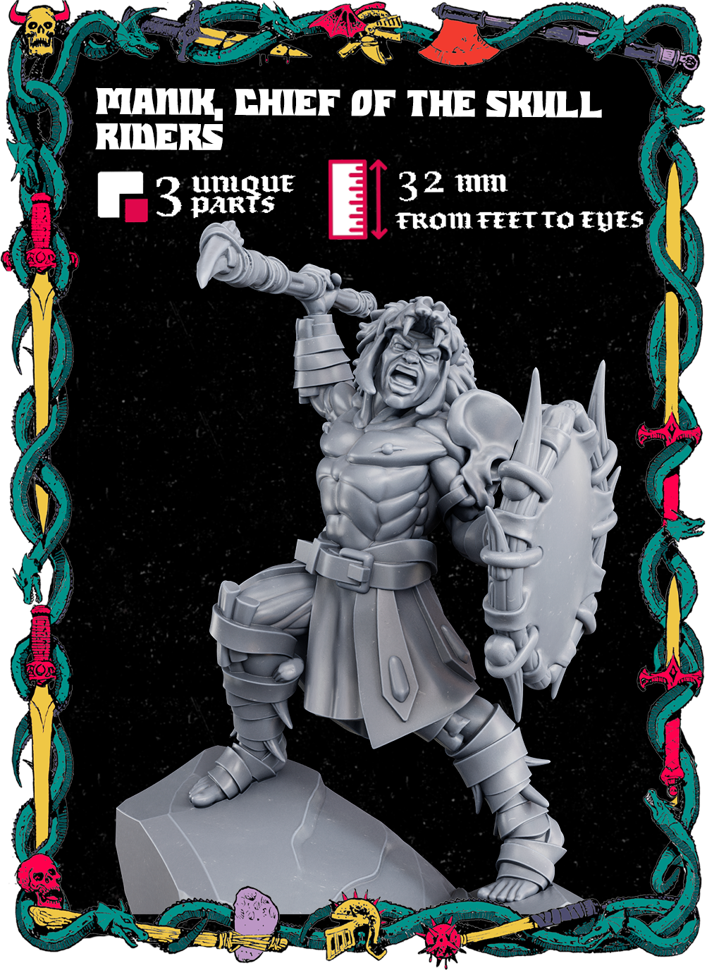 Manik, Chief of the Skull Riders - Warpland