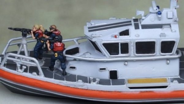 Post-Apocalyptic Coast Guard Rescue Boat Released by Khurasan Miniatures for Modern & Pulp Wargames