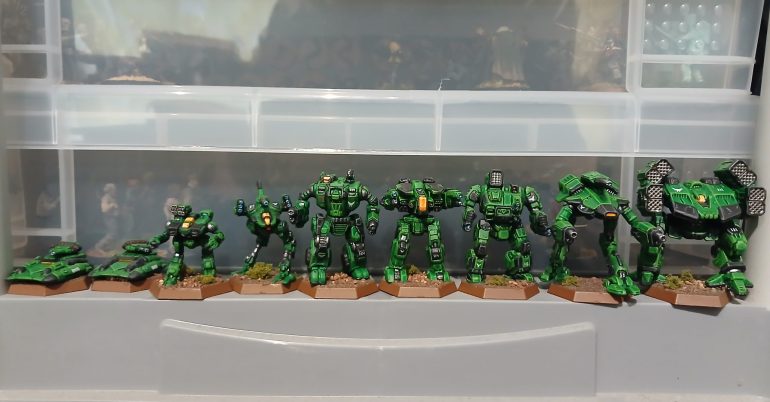 Clan Jade Falcon ‘Aces’ enemies ready for deployment