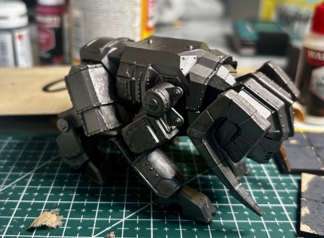 Now for the centrepiece of this motley crew, it’s the Steel Behemoth. I’ve decided to keep the howdah and the crew separate for now to make it easier to paint before assembling at the end.