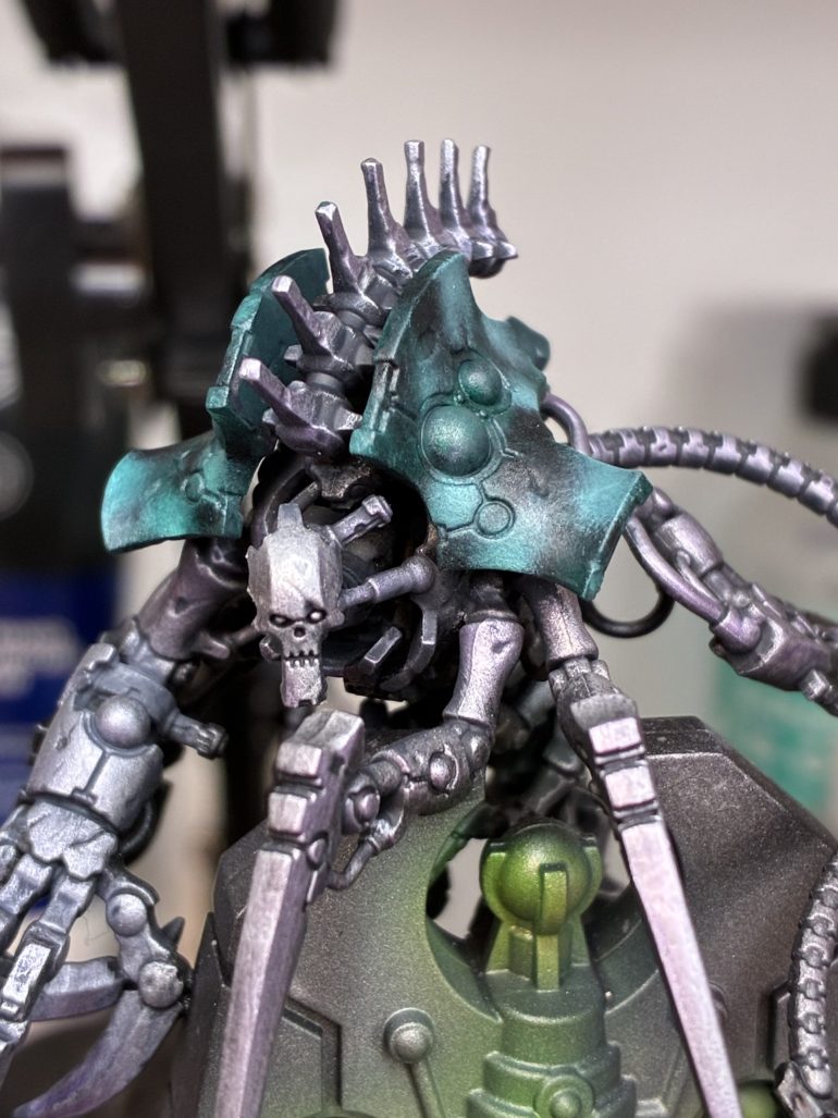 This is how the final carapace looks, before any glow effects are added.