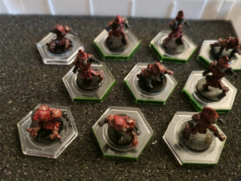 My painted Zees team, really like them and the scheme not far from what I painted the MVP about a decade ago lol. Scheme is based on a 1999 planet of the apes soldiers armour. Really happy with them, shame they're so small its hard to see all those little details!