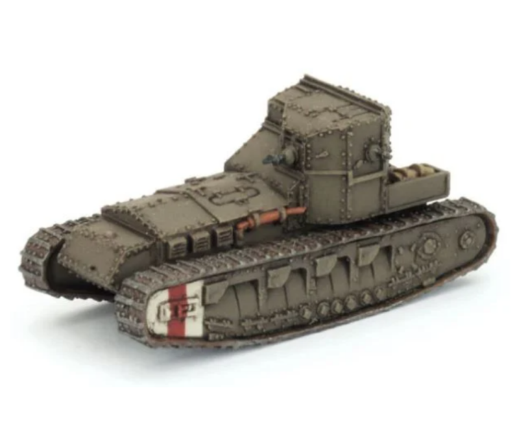 I always wanted to paint and play with WW1 tanks but never saw a real opportunity to do so. But this Dieselpunk Steampunk world seemed like an opportunity. 