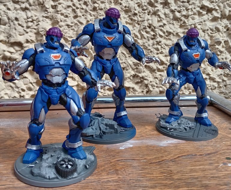 I will need to touch up my mistakes and add more colour to the bases.