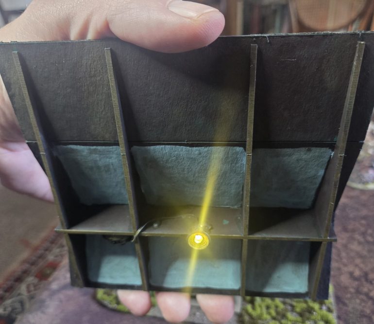 I added an LED light to the roof.