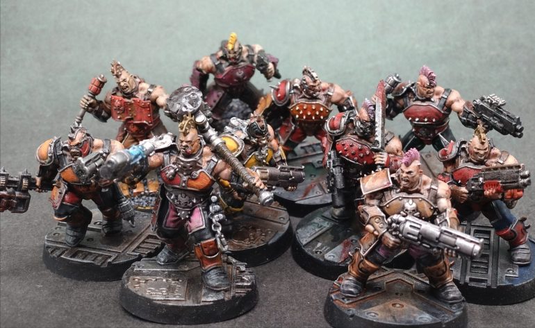 This helped finish off a Goliath Gang I started quite a while ago. I think I was holding off so I could make sure I had a playable list, but I just threw them together with probably low cost kit and hoped for the best.