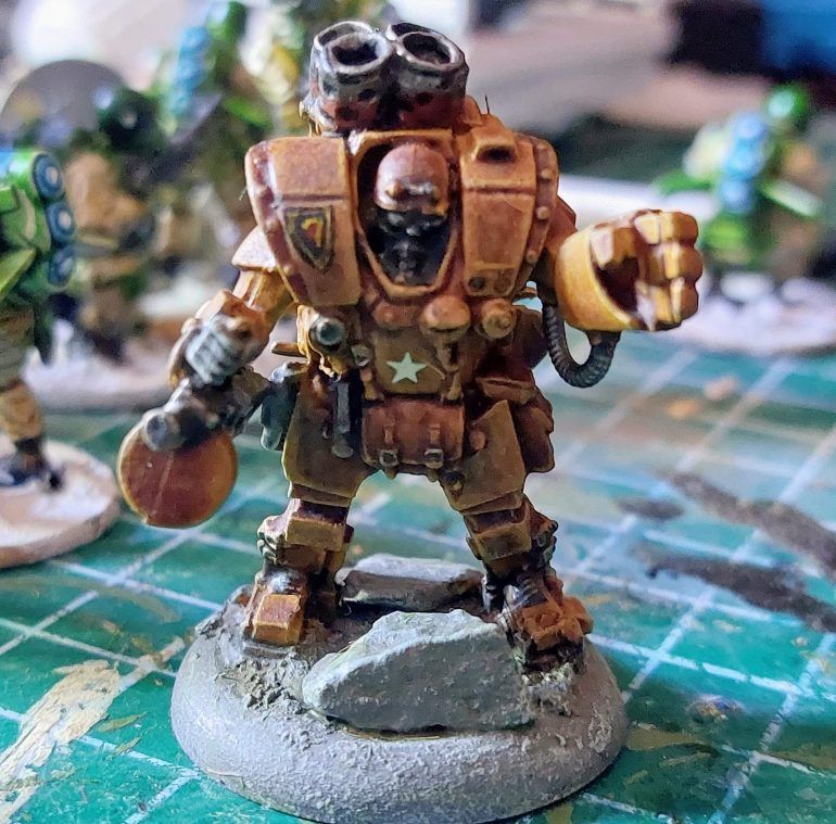 Powered Armour U.S.Infantry from Incursion by Grindhouse Games.