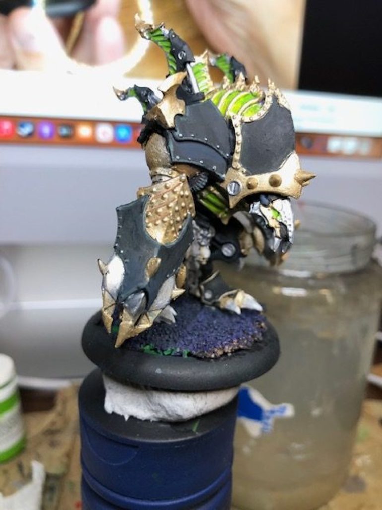 A foreboding warjack to see.