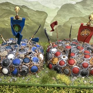 Goblinoid schiltrons, the bombard and catching up with basing