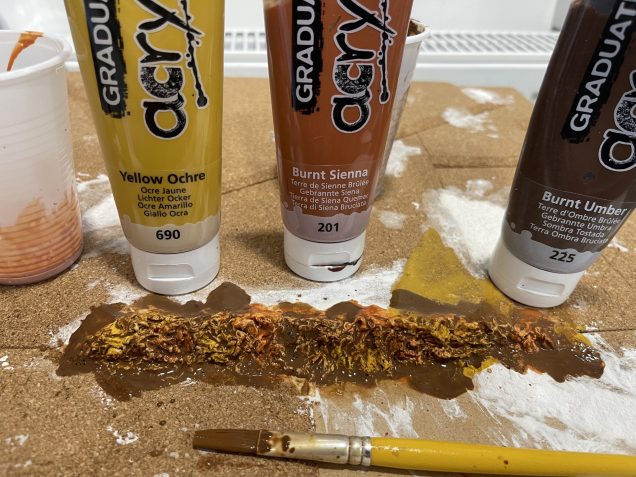 good old leopard spot and wash technique