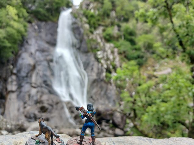 Aber Falls, a source of radiation free water....