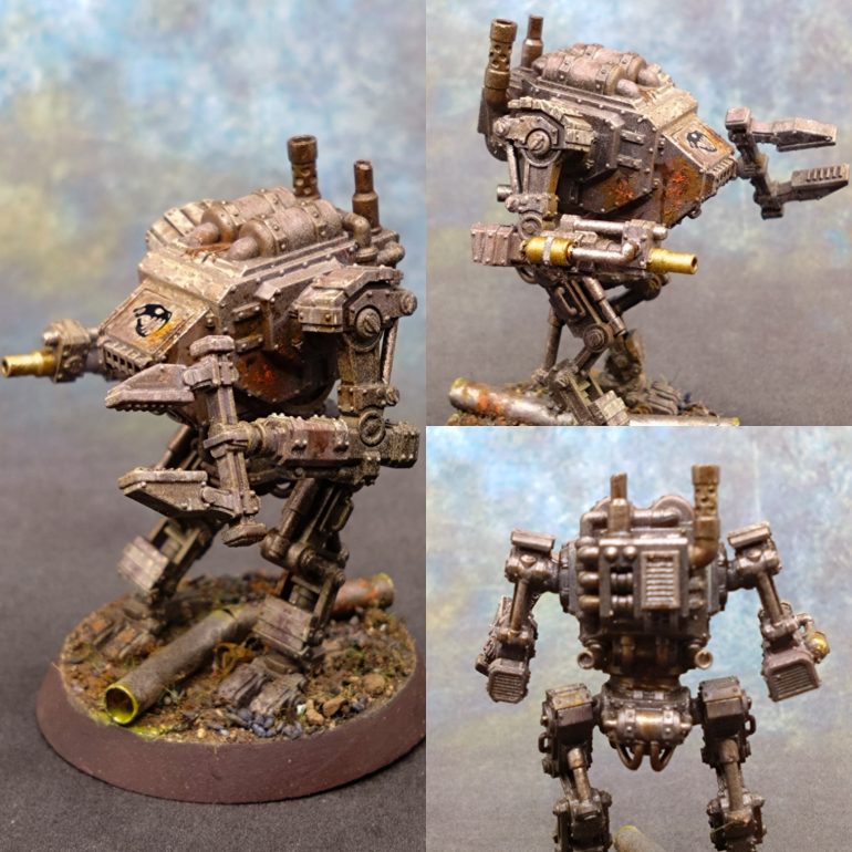 I contacted Scott Hadley the creator after Salute. He said that as the response had been good at Salute he would do a print run, though the project's main thrust is 3D STLs and rules rather than printing minis. I gave him a list of two large frame rigs, this Nomad / Mercenary rig and a collection of 28mm models that I really liked the look of. 