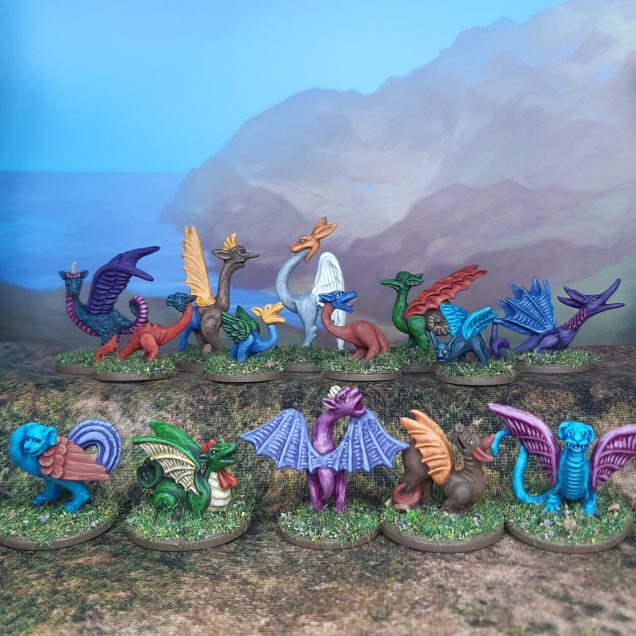Finished Marginalia Dragons