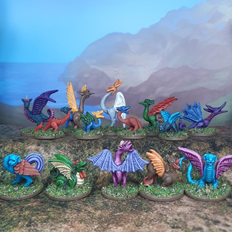 Finished Marginalia Dragons