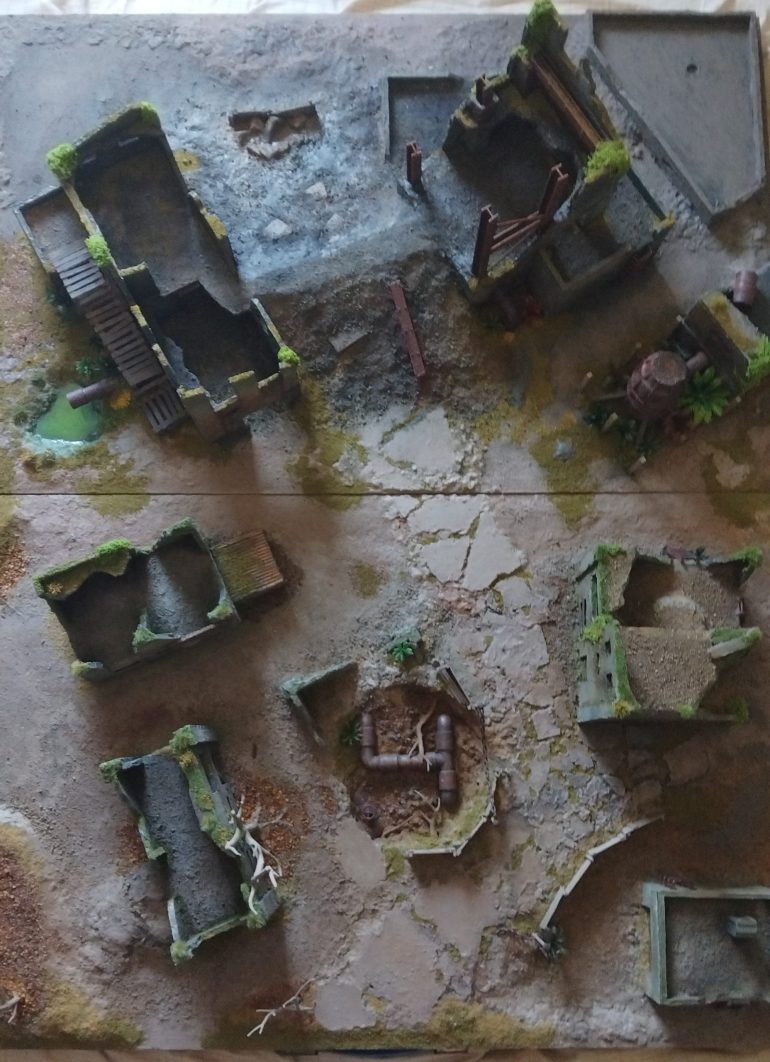 Sides matched and now working on plants and scatter.