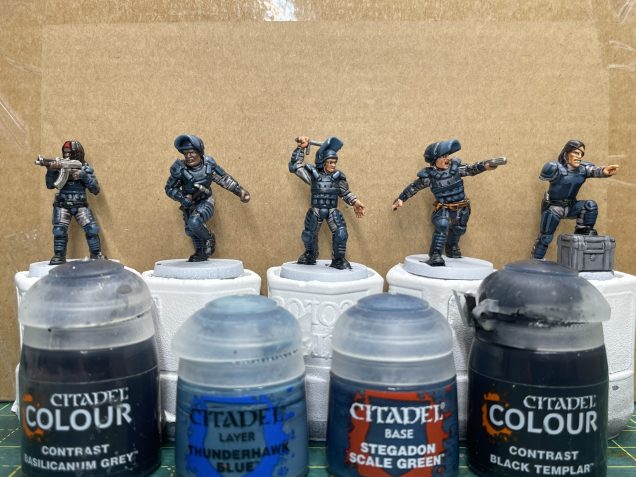 Batch painting the armoured boys and girls