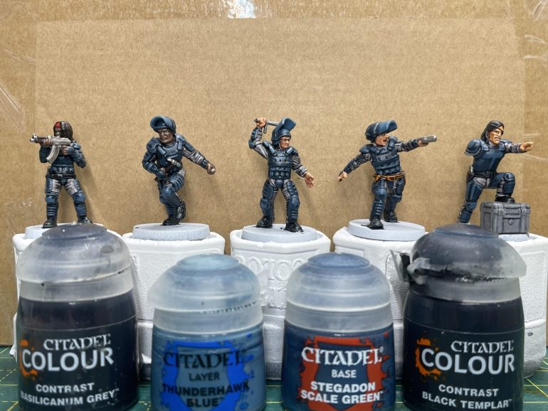 Batch painting the armoured boys and girls
