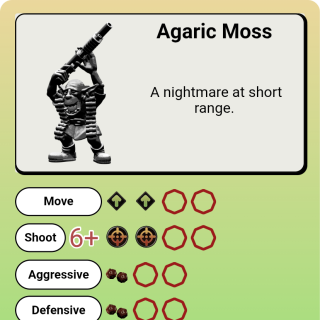 Character card layout change. Temporary graphic design