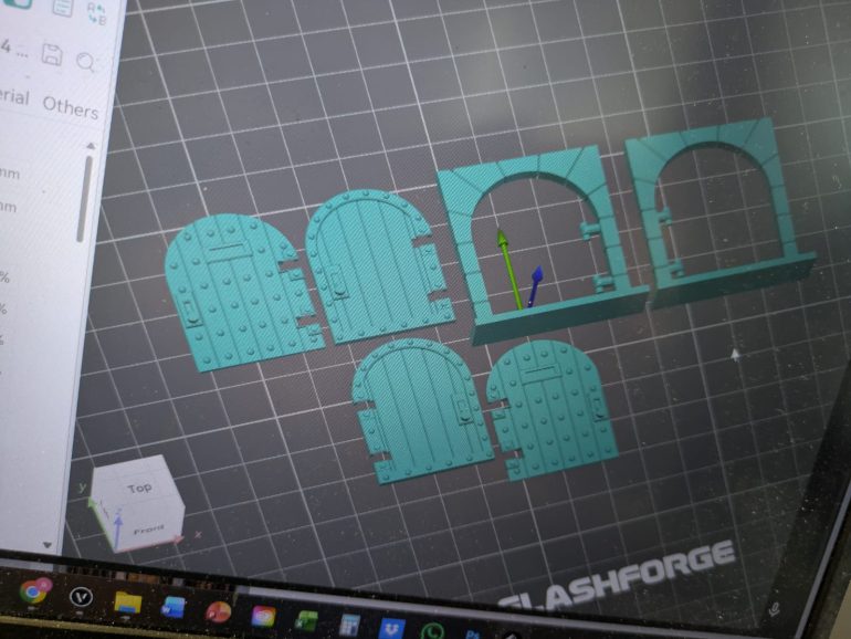 Another problem are the doors. The original plastic kits had very flimsy hinges that would break. I don't think we have solved this with 3dprints. The doors in the game do need ho open and close. The other option is to do whole prints of open doors and empty doorways. At least we could add some variation in door styles.