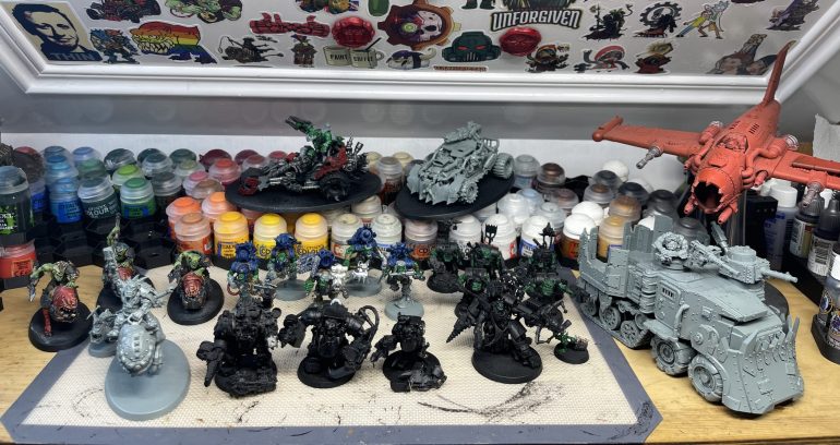The part painted patrol and air support Waaagh!