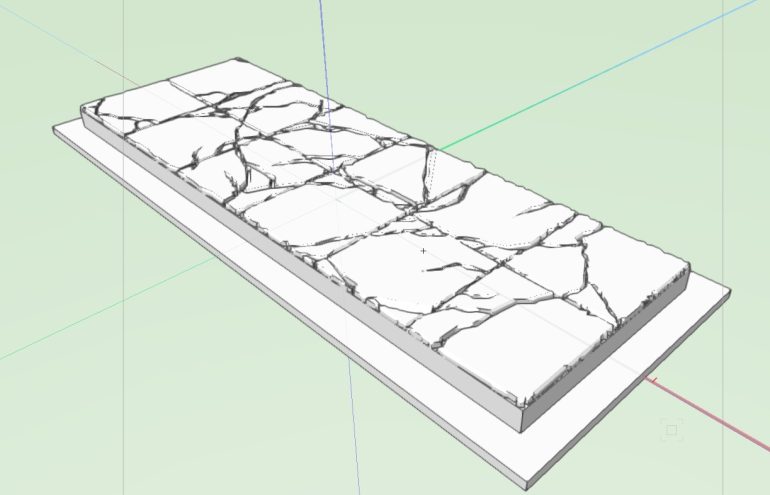 I created the 3D files using Vectorworks, which is an architectural drawing program. The downside with this is that organic shapes can be difficult or impossible to recreate