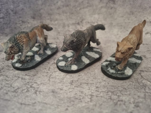 The wolves are nice and big and intimidating, but the oathmark miniatures as a whole are lovely minis.