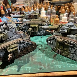 Airbrushing the squadron..