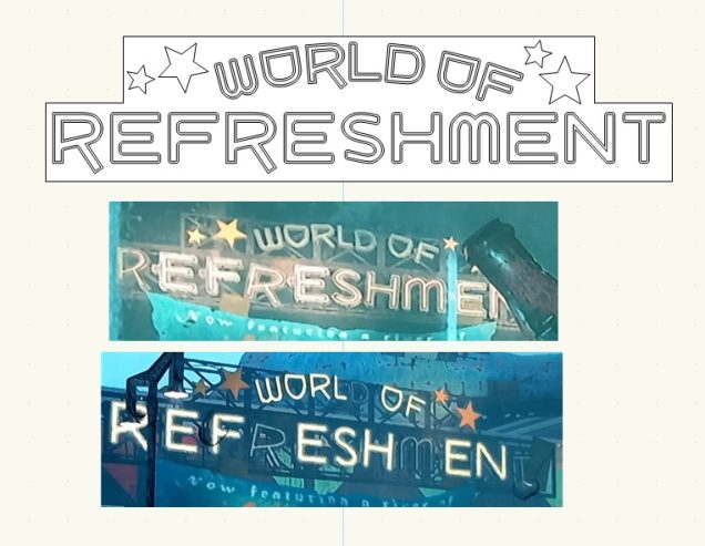 I had a few bespoke sections made starting with a sign