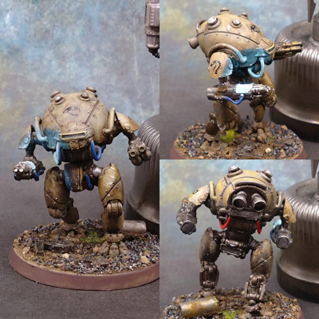 I am going with tans and off whites for my nomad / mercenary rigs and liking that so far. I also found a serpent skull design from a Wardog decals sheet that I like and have enough of them to do a couple more rigs if I need to.