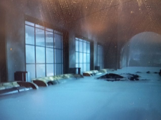 The world of refreshment is mainly interior so I wanted to  recreate the river of nuka quantum and the wall space with widows looking on to the battling plant