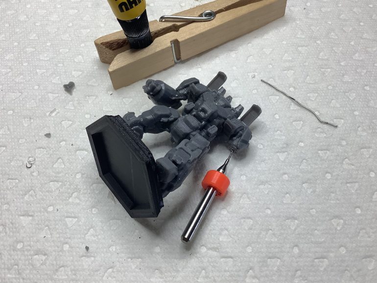 Doing it the old metal mini way: pinning.