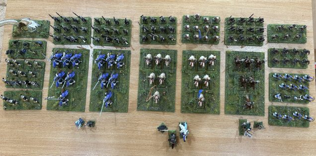 Basing the enemy - Oldhammer Gondor and Rohan