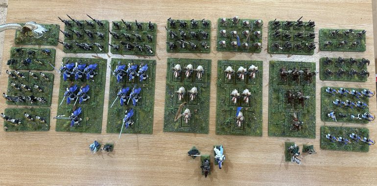 Basing the enemy - Oldhammer Gondor and Rohan