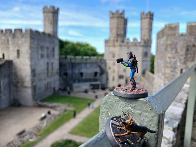 Caernarfon,  taking the high ground 