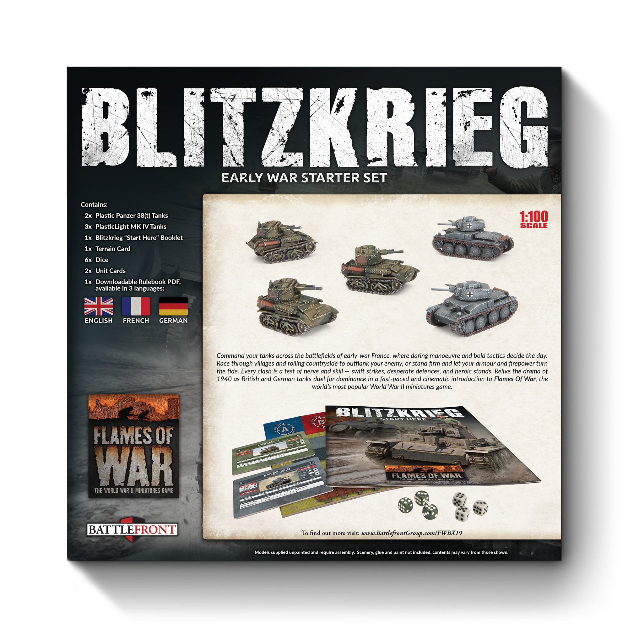 Blitzkrieg Early War Starter Set Contents - Flames of War