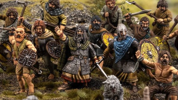 Victrix Miniatures Unleash Their Dark Age Irish Warriors & Dogs