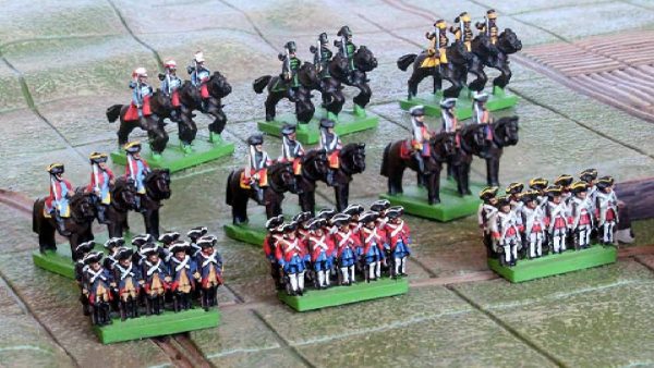 Perry Miniatures 8mm Travelbattle Heads To The Lace Wars