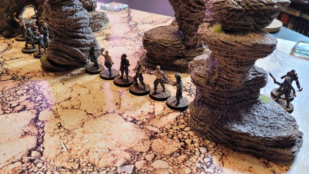 An intimidating lineup of wasteland warriors, courtesy of Crooked Dice.