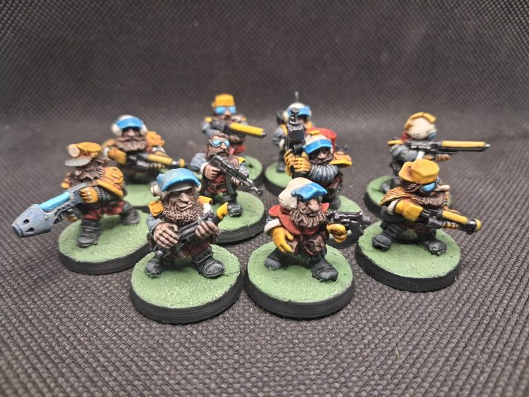Been painting up some squats to use as cadiens in 11th edition when it drops.