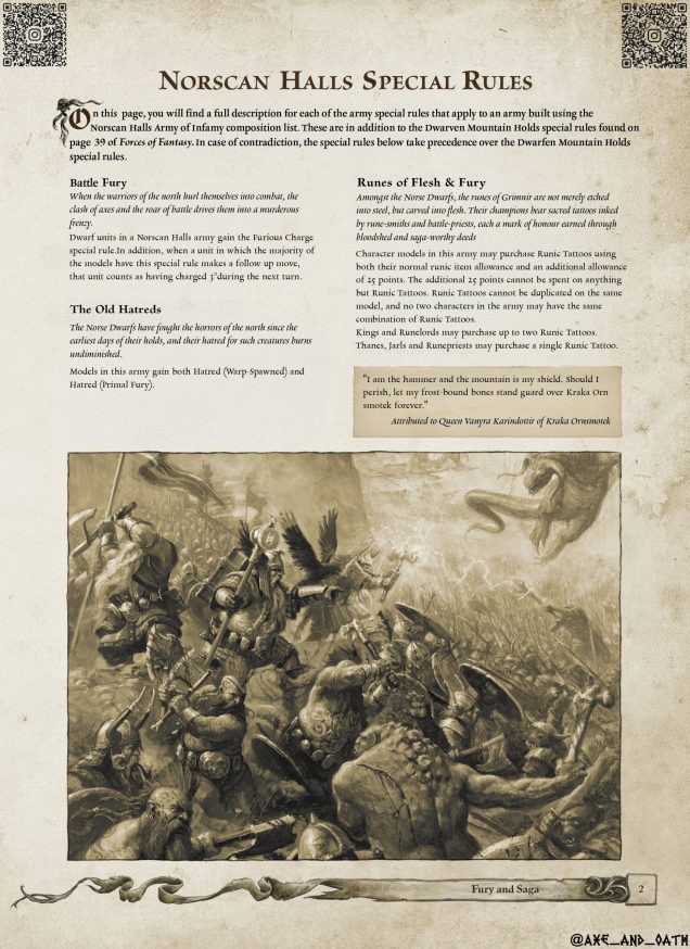 [Homebrew] Army of Infamy: Norscan Halls