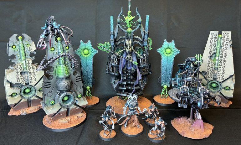 The full line up. King Kor’Nell, Kimtayl the Slayer, Kam’Ron the Noisebringer and Beinn the Shepherd (with some of his flock)