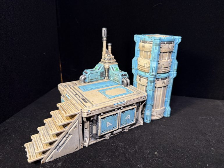 Various level of platforms make for variety of elevation and add to the terrain set variety