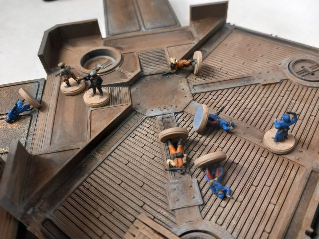 A melee erupts but the blue coats are defeated. Time to push on