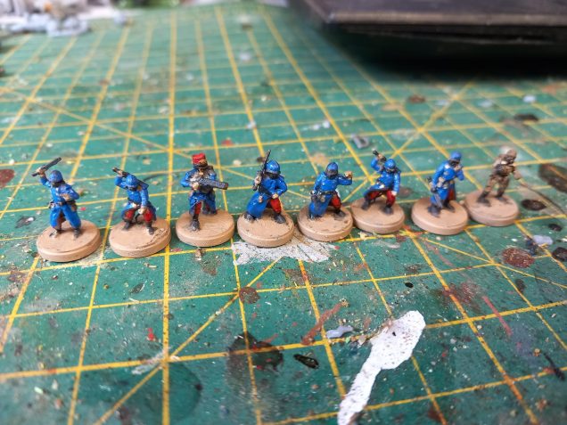 Company officers. I did hurt my eyes painting these. I must be getting old