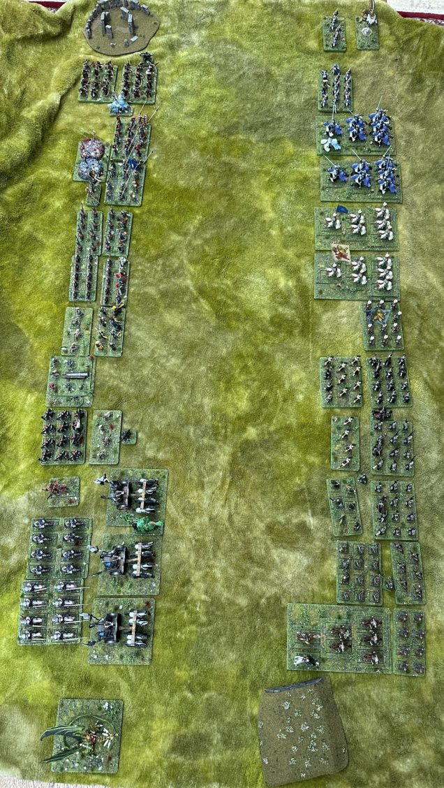 Battle of Barrowvale. Dogs of War on the left and Imperials on the right.