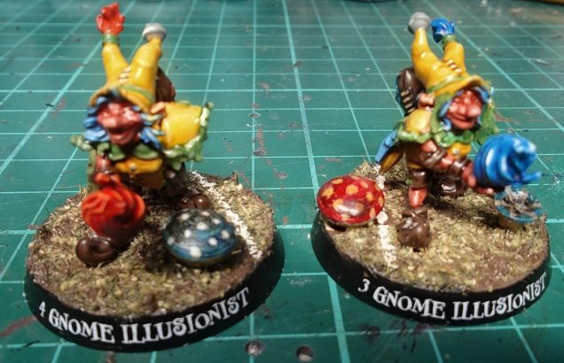 The Gnome illusionists - these obviously being female gnomes lack the beard's but still they have the hair  